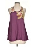 Imaginary Voyage 100% Rayon Purple Sleeveless Blouse Size S - photo 1