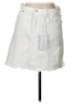 Just Black Solid White Casual Skirt Size L - photo 1