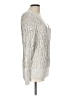 White House Black Market Metallic Silver Pullover Sweater Size L - photo 4