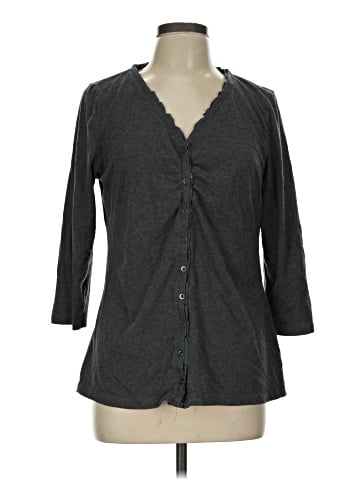 Laura Scott 3/4 Sleeve Button-Down Shirt (view 1)
