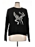 By Anthropologie Graphic Black Pullover Sweater Size XL - photo 1