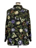 PREMISE 100% Polyester Floral Black 3/4 Sleeve Blouse Size 3X - photo 2