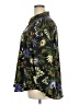 PREMISE 100% Polyester Floral Black 3/4 Sleeve Blouse Size 3X - photo 5