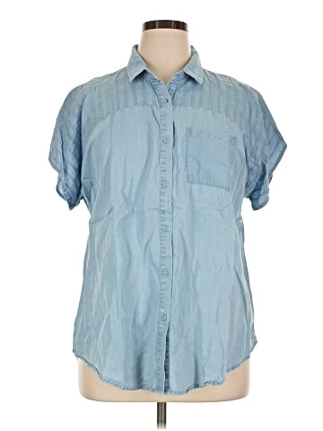 Christopher & Banks Short Sleeve Button-Down Shirt (view 1)