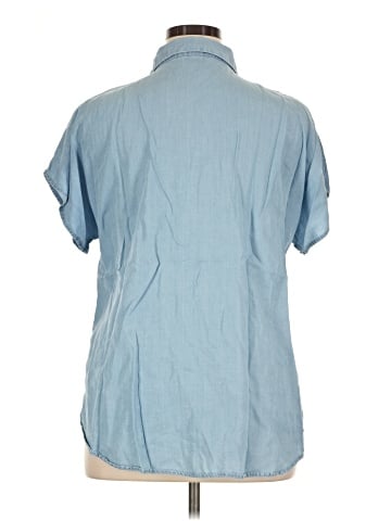 Christopher & Banks Short Sleeve Button-Down Shirt (view 2)