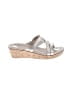Crocs Silver Wedges Size 10 - photo 1