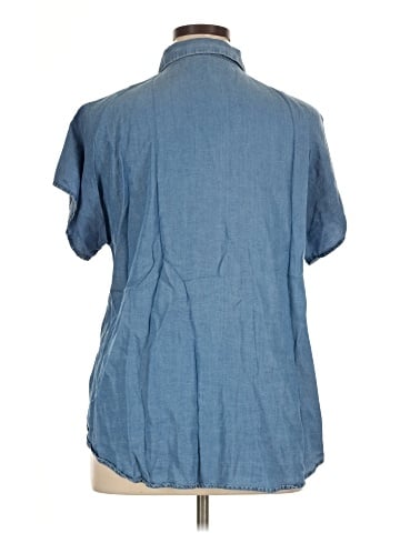 Christopher & Banks Short Sleeve Button-Down Shirt (view 2)