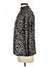 Anne Klein Animal Print Black Long Sleeve Blouse Size L - photo 5