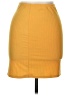 Capella Apparel Solid Yellow Casual Skirt Size L - photo 1
