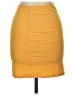 Capella Apparel Solid Yellow Casual Skirt Size L - photo 2
