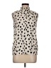 Maeve Hearts Ivory Sleeveless Blouse Size M - photo 1
