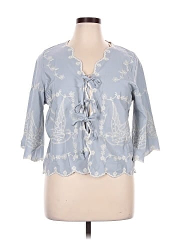 Solitaire 3/4 Sleeve Blouse (view 1)