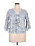 Solitaire Blue 3/4 Sleeve Blouse Size XL - photo 1