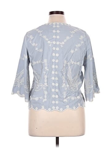 Solitaire 3/4 Sleeve Blouse (view 2)