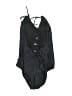 Venus Solid Black One Piece Swimsuit Size 6 - photo 2