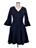 Eliza J 100% Polyester Solid Blue Casual Dress Size 4 - photo 1