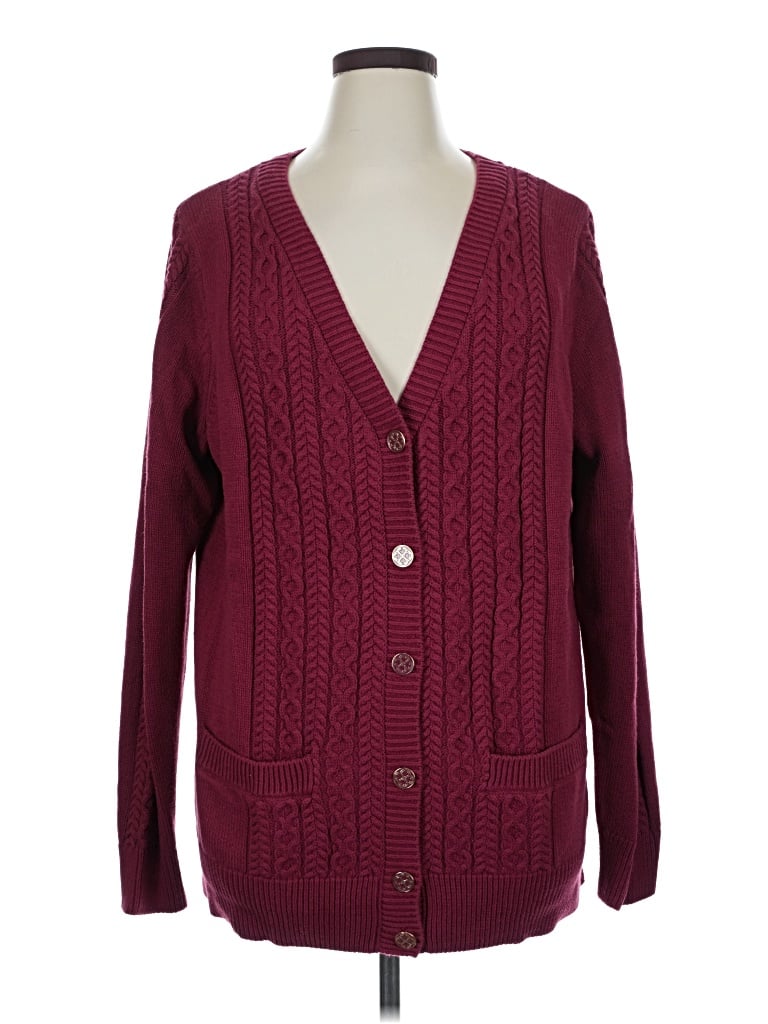 Pre-owned C. Wonder Cardigan Sweater In Burgundy