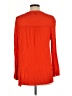 Old Navy 100% Rayon Orange Long Sleeve Blouse Size L - photo 2