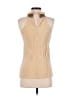 Castle Starr 100% Silk Tan Sleeveless Silk Top Size 2 - photo 2