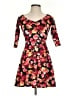 Forever 21 Floral Orange Cocktail Dress Size S - photo 1