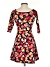 Forever 21 Floral Orange Cocktail Dress Size S - photo 2
