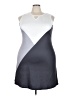 Unbranded 100% Polyester Color Block Gray Casual Dress Size XXL - photo 1