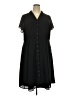 ModCloth 100% Polyester Solid Black Casual Dress Size 2X - photo 1