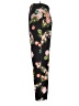 Krizia 100% Silk Floral Black Silk Pants Size EU 38 / US 8 - photo 5