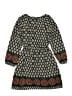 Soprano 100% Polyester Paisley Gray Dress Size 16 - photo 2