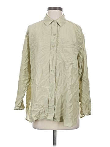 Cos Long Sleeve Silk Top (view 1)