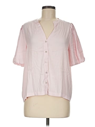 Rose + Olive Short Sleeve Blouse (view 1)