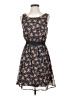 Xhilaration 100% Polyester Floral Blue Casual Dress Size S - photo 1