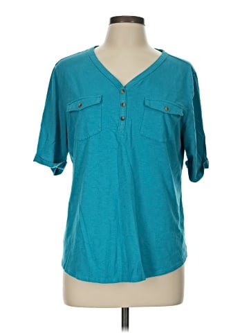 Croft & Barrow Short Sleeve Blouse (view 1)