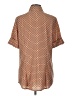 Focus 2000 Polka Dots Orange Short Sleeve Blouse Size 12 - photo 2