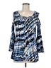 Melissa Paige Blue Long Sleeve Blouse One size - photo 1