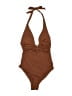 Zara Brown One Piece Swimsuit Size XS - photo 1