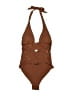 Zara Brown One Piece Swimsuit Size XS - photo 2