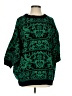 Express 100% Acrylic Paisley Green Pullover Sweater Size 2 - photo 1