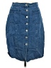 BB Dakota 100% Cotton Blue Denim Skirt Size 6 - photo 1