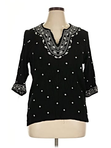 Cathy Daniels 3/4 Sleeve Blouse (view 1)