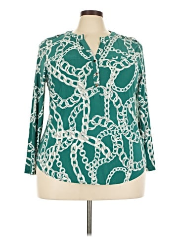 INC International Concepts 3/4 Sleeve Blouse (view 1)