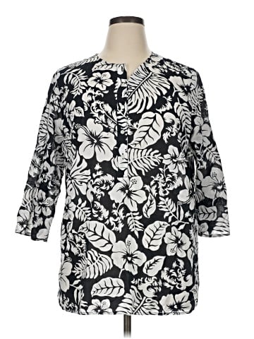 Lauren by Ralph Lauren 3/4 Sleeve Blouse (view 1)