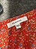 Pleione 100% Polyester Red Short Sleeve Top Size L - photo 7