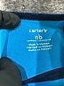 Carter's 100% Cotton Color Block Blue Short Sleeve Onesie Size Newborn - photo 3