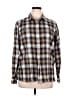 Duluth Trading Co. Plaid Brown Long Sleeve Button-Down Shirt Size XL - photo 1