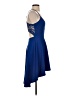B. Darlin Solid Blue Cocktail Dress Size 1 - 2 - photo 4