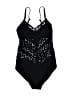 Robin Piccone Stars Black One Piece Swimsuit Size 4 - photo 2
