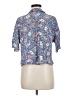 O'Neill Floral Blue Short Sleeve Blouse Size M - photo 2