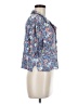 O'Neill Floral Blue Short Sleeve Blouse Size M - photo 4