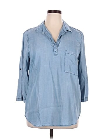 Skies Are Blue Long Sleeve Polo (view 1)